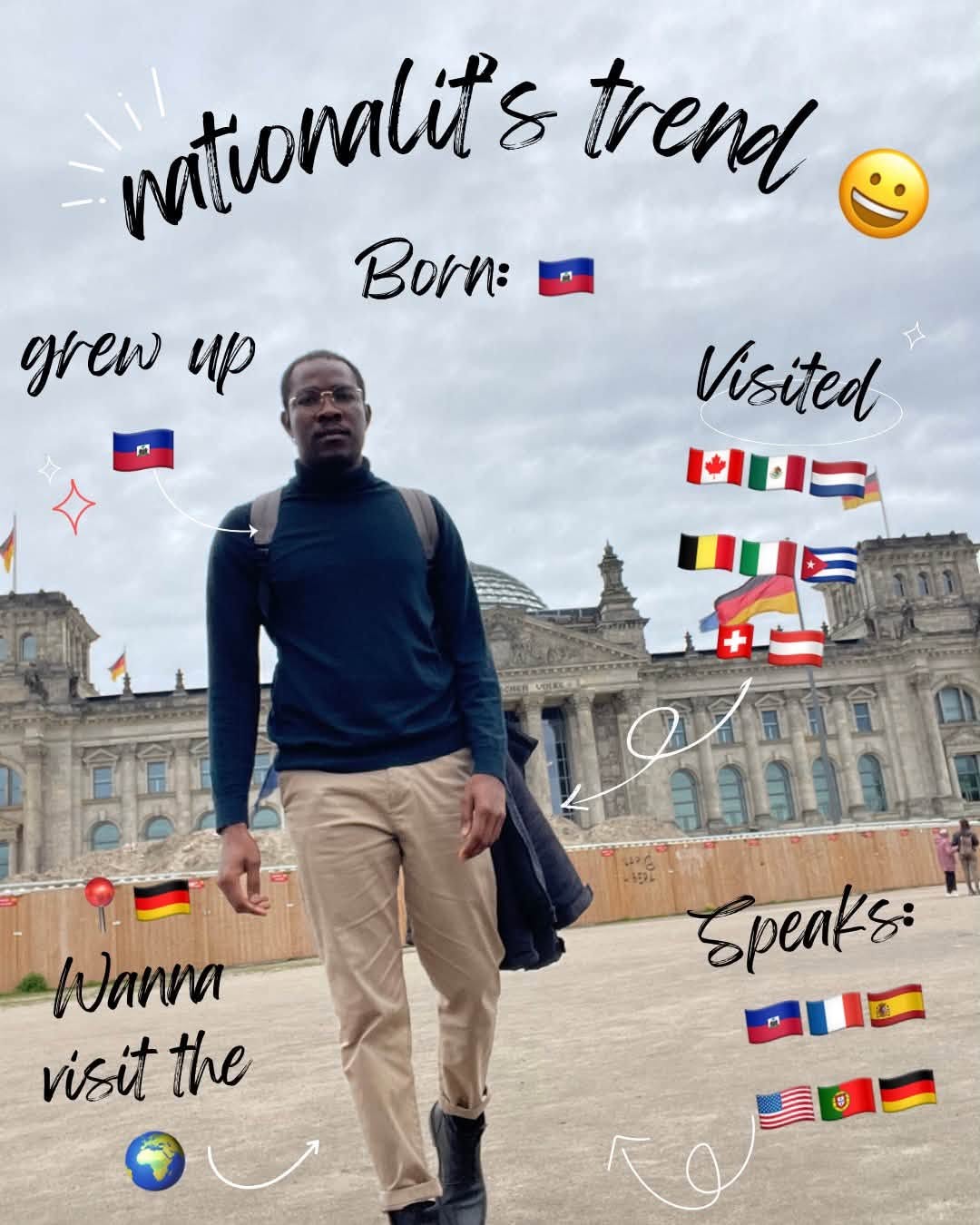 Conseiller Ednova devant un monument en Europe